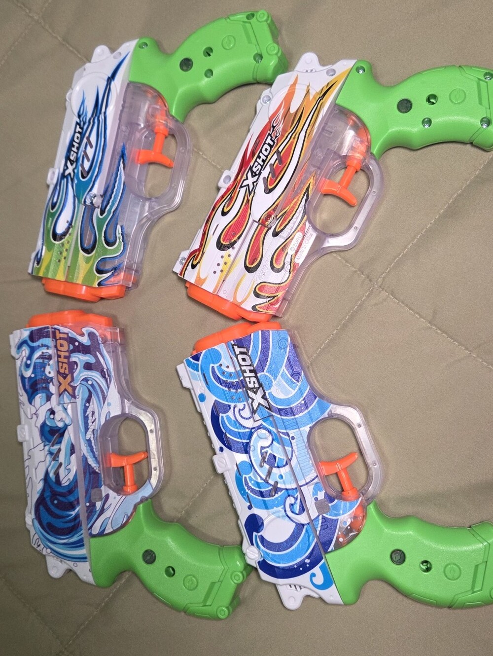 X-Shot Mini Water Blaster Squirt Gun Lot of 4